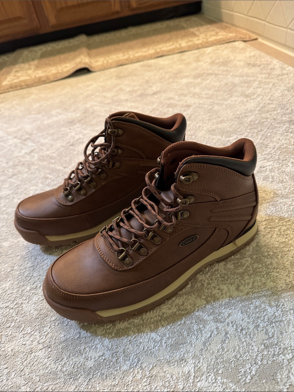 Lugz Brown Men's Waterproof Lace-Up Boots
